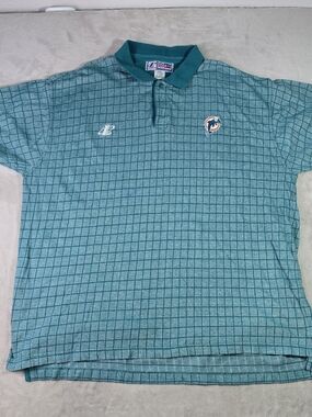 Pro Line Logo Athletic NFL Miami Dolphines Polo Sz 4XL